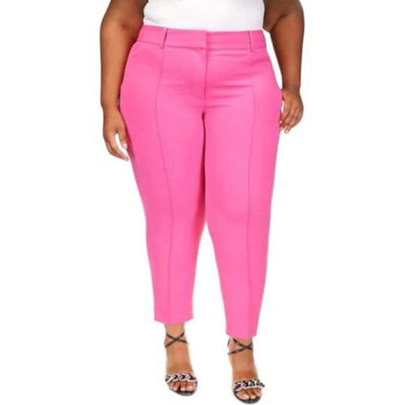 Michael Michael Kors Plus Size Slim Ankle Pants - Picture 2 of 2